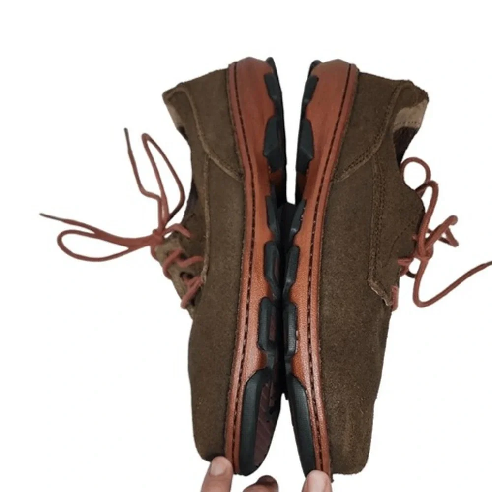Rocky Opanka Casual Oxford Brown‎ Suede Shoes RKS0212 Mens 7.5M